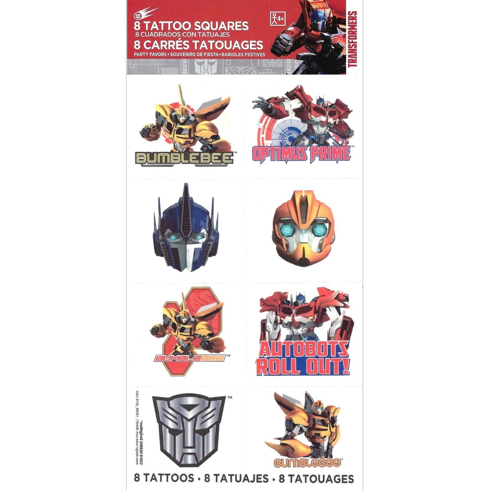 Transformers Tattoos (1 Sheet)