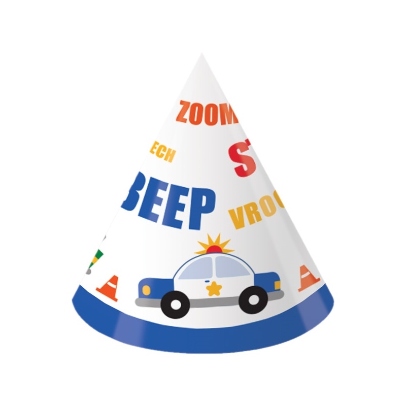 Traffic Jam Party Hats (Pack of 4)