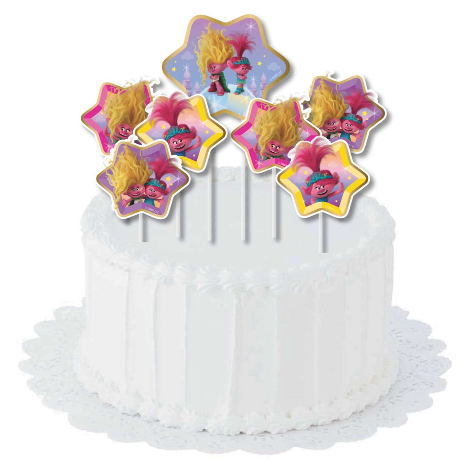 Trolls Band Together Cake Toppers (Pack of 7)  