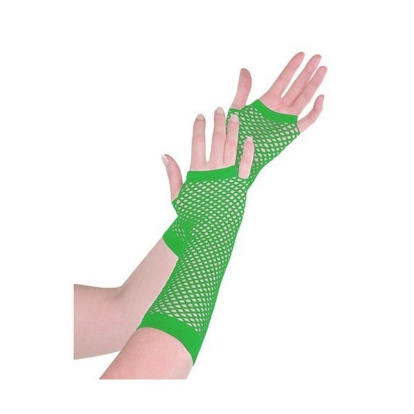 Fishnet Gloves Green