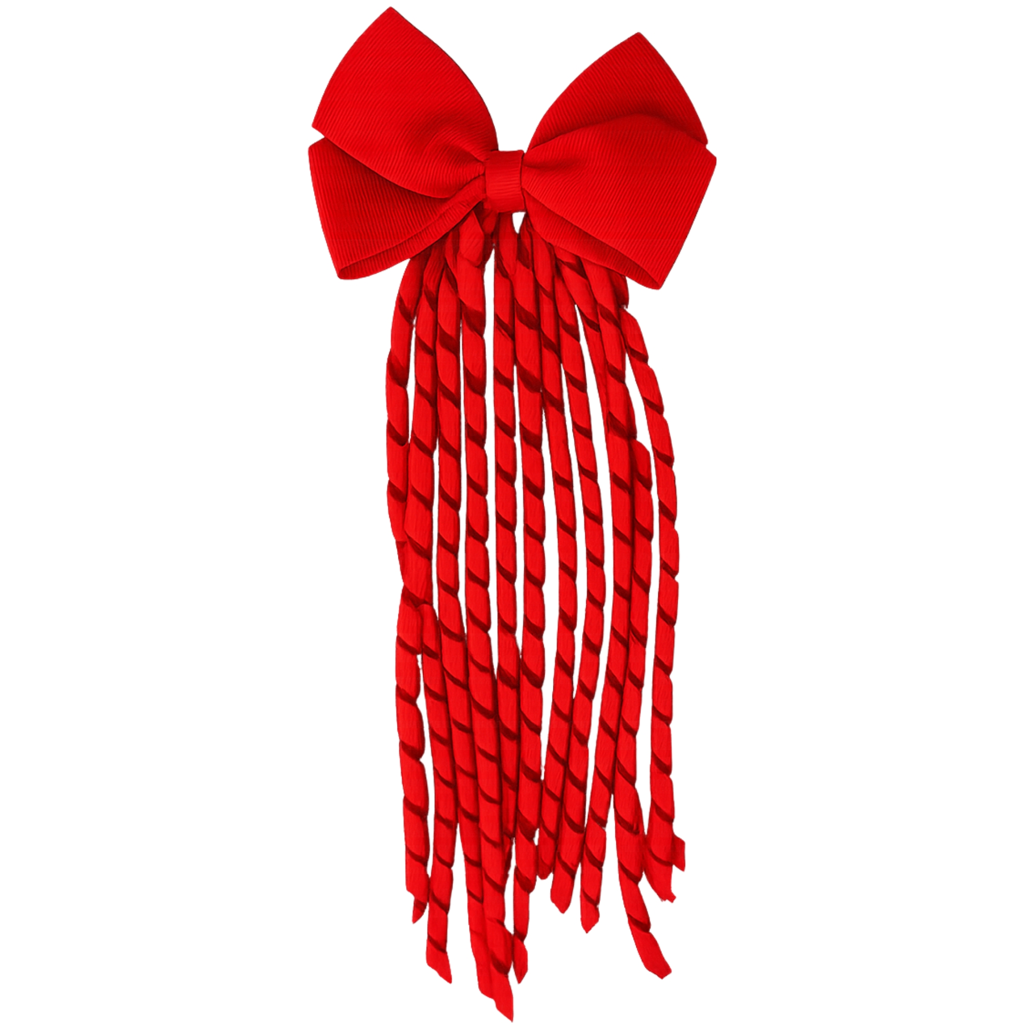 Red Bow & Ribbon Hair Clip