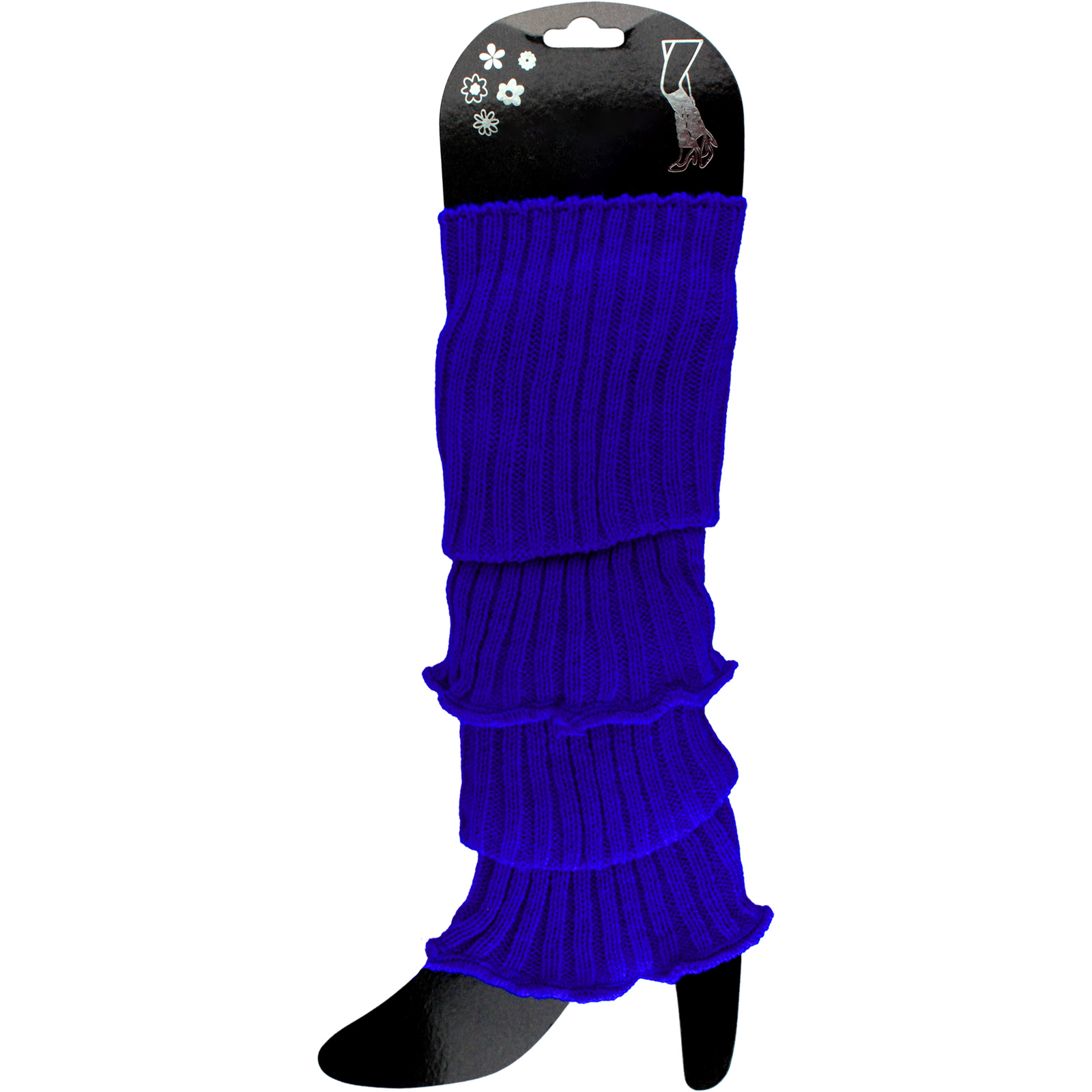 Royal Blue Knitted Leg Warmers