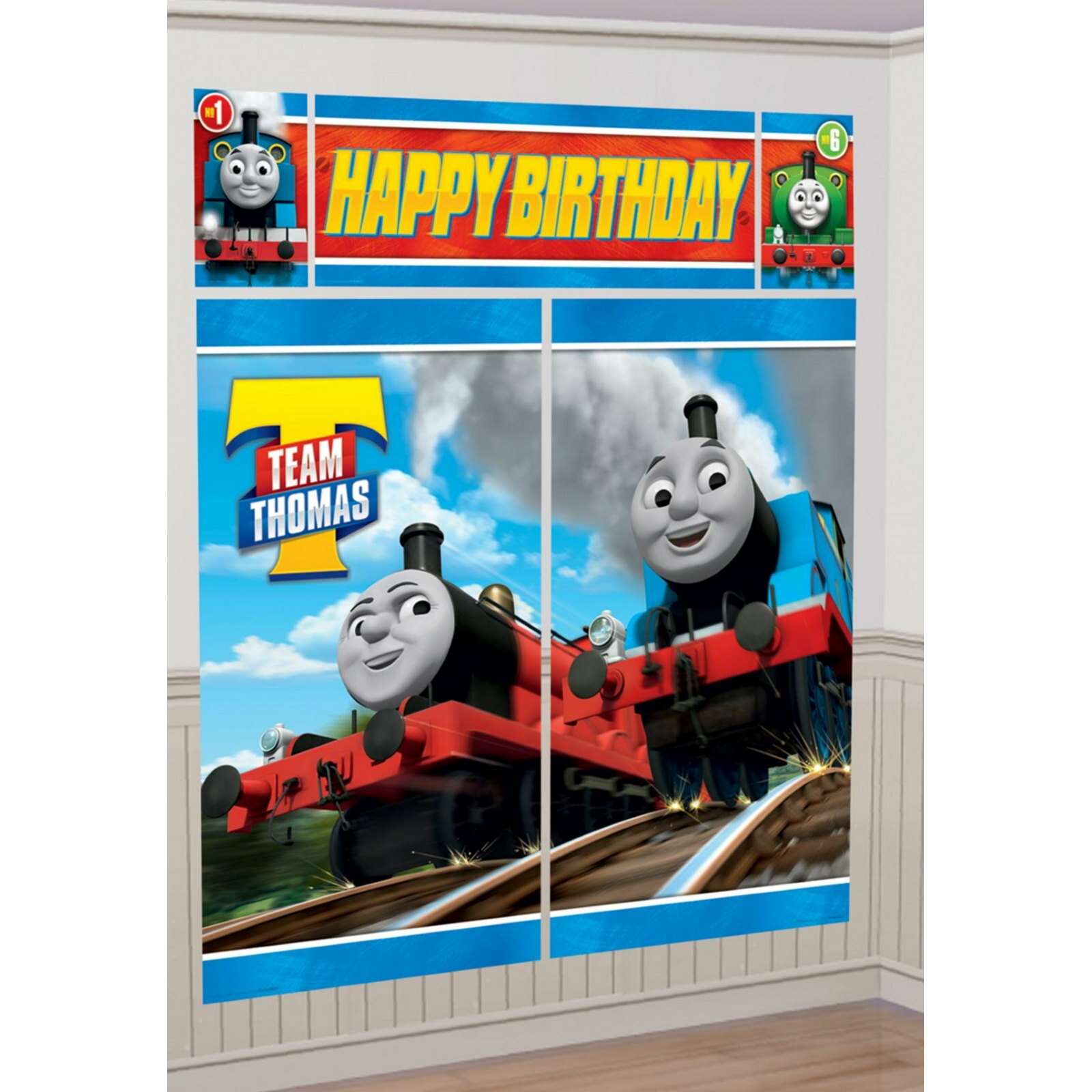 Thomas the Tank Engine All Aboard Wall Decorating Kit