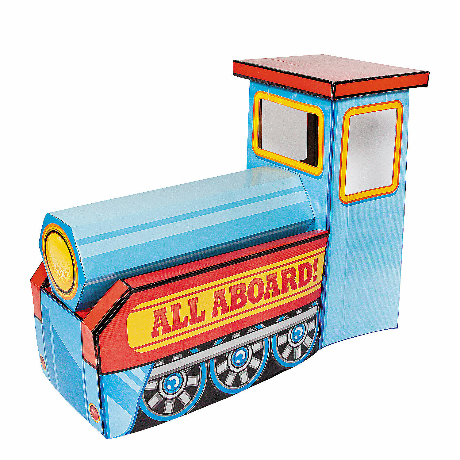 3D Cardboard Train Prop