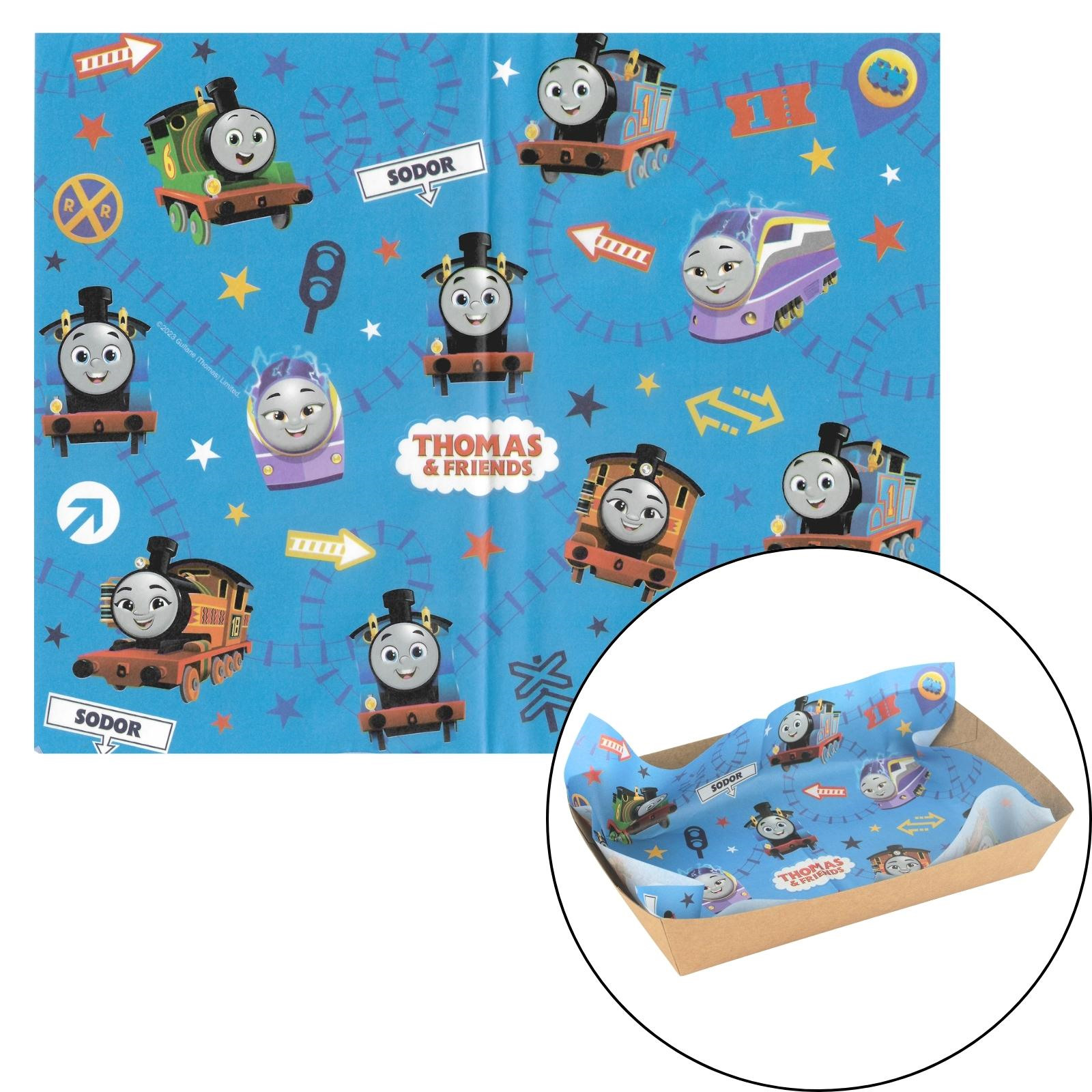Thomas And Friends Grease Proof Paper Plate / Tray Liners (8 Sheets)