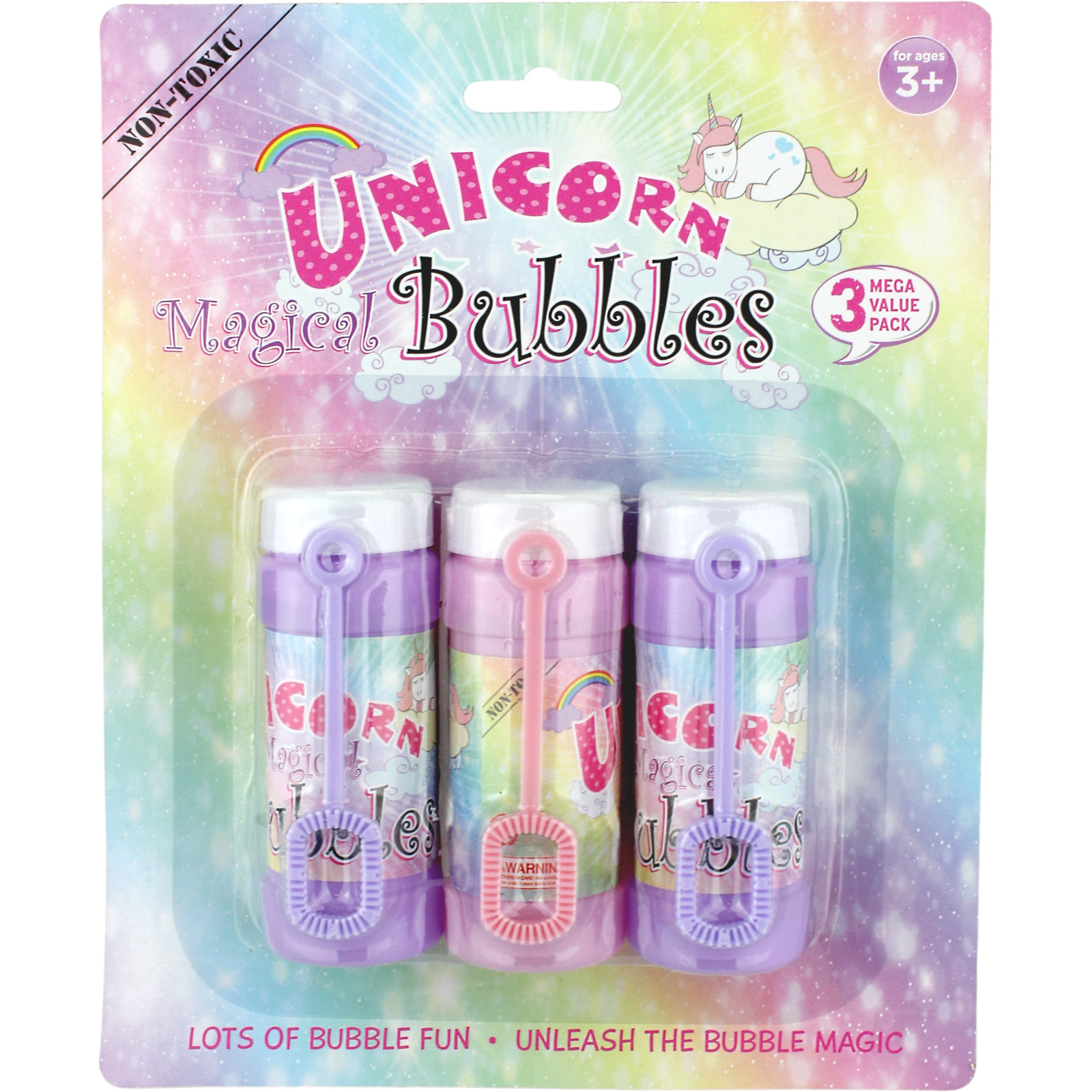 Unicorn Magical Bubbles (Pack of 3)