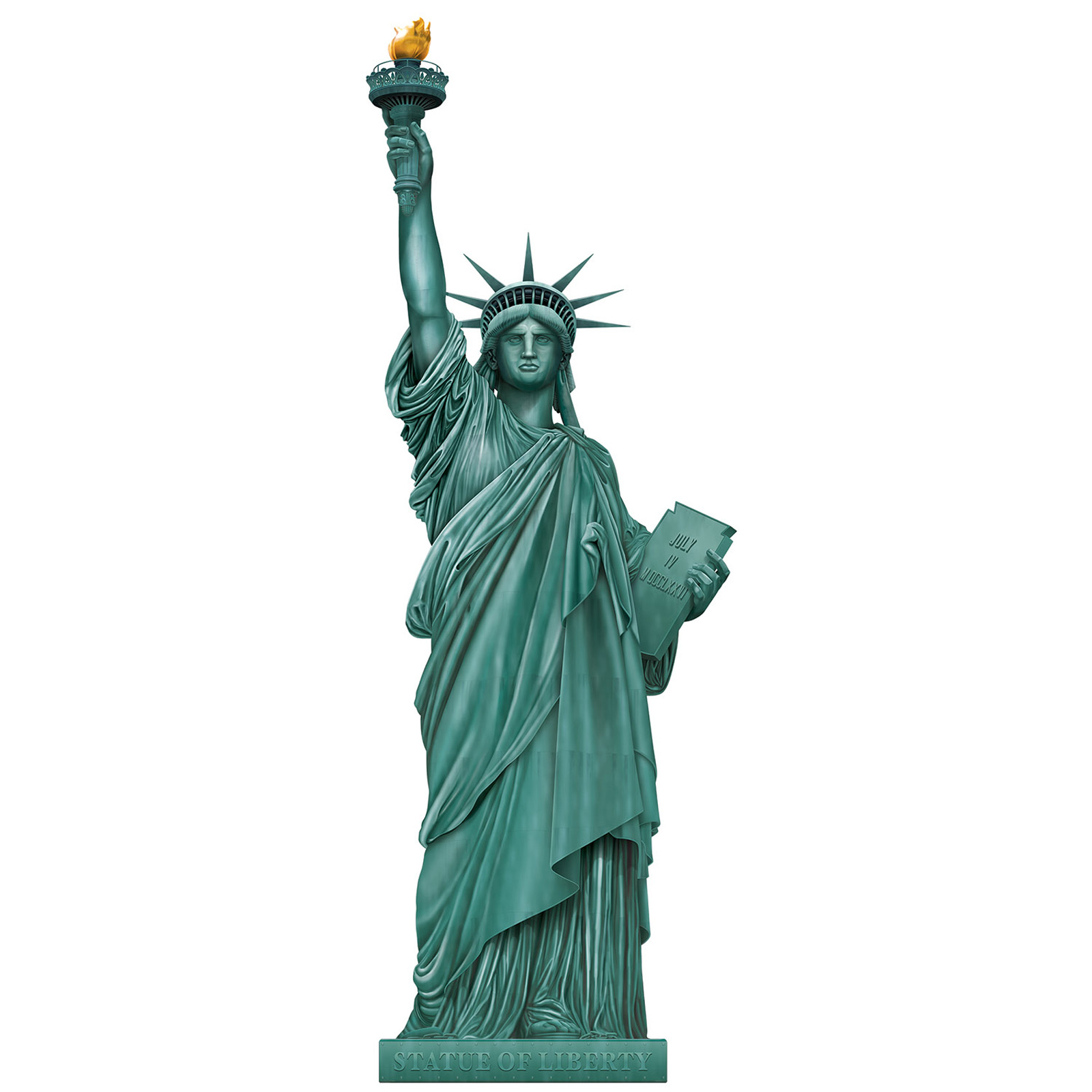 Statue of Liberty Jointed Wall Cutout Decoration
