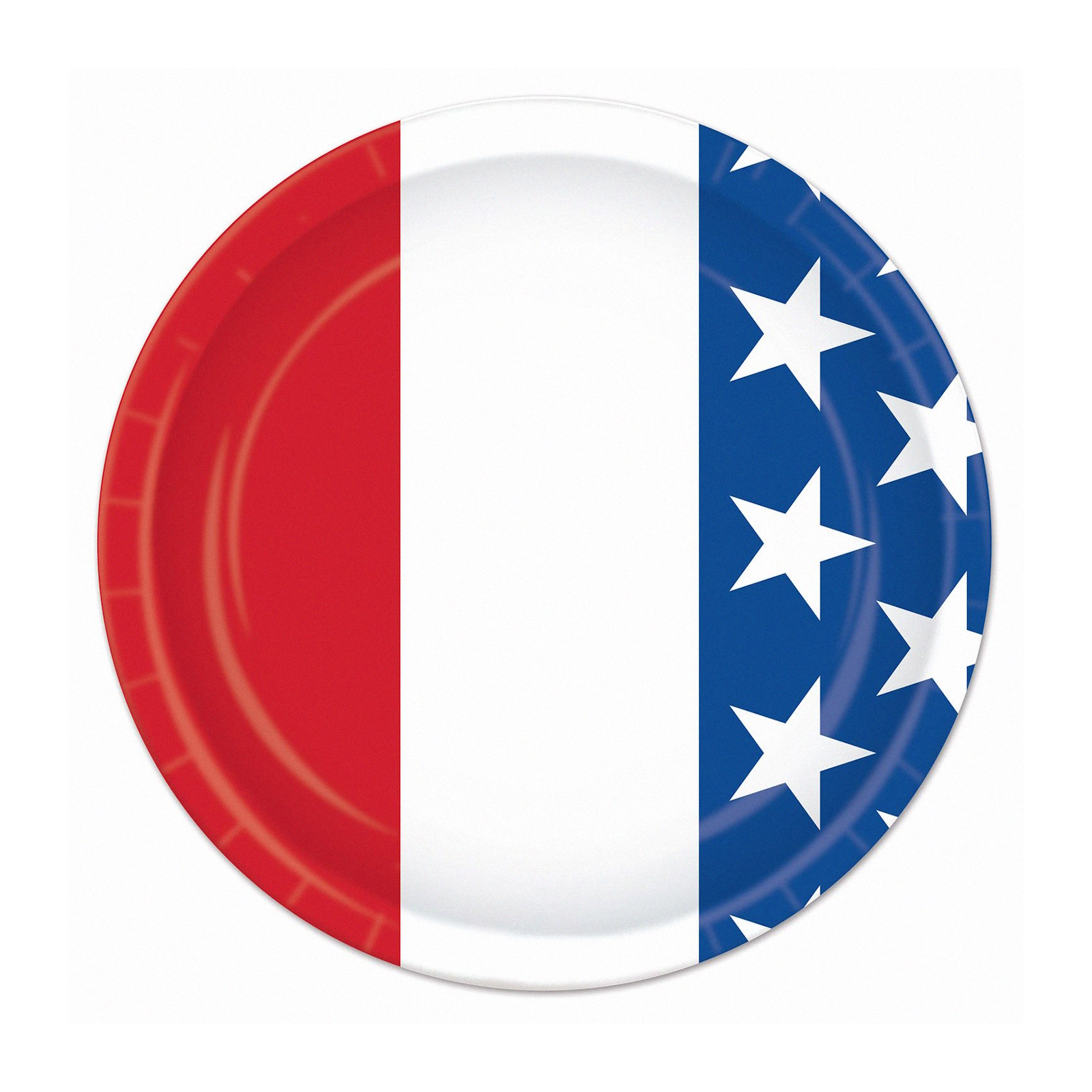 American Patriotic Small Paper Plates (Pack of 8) 