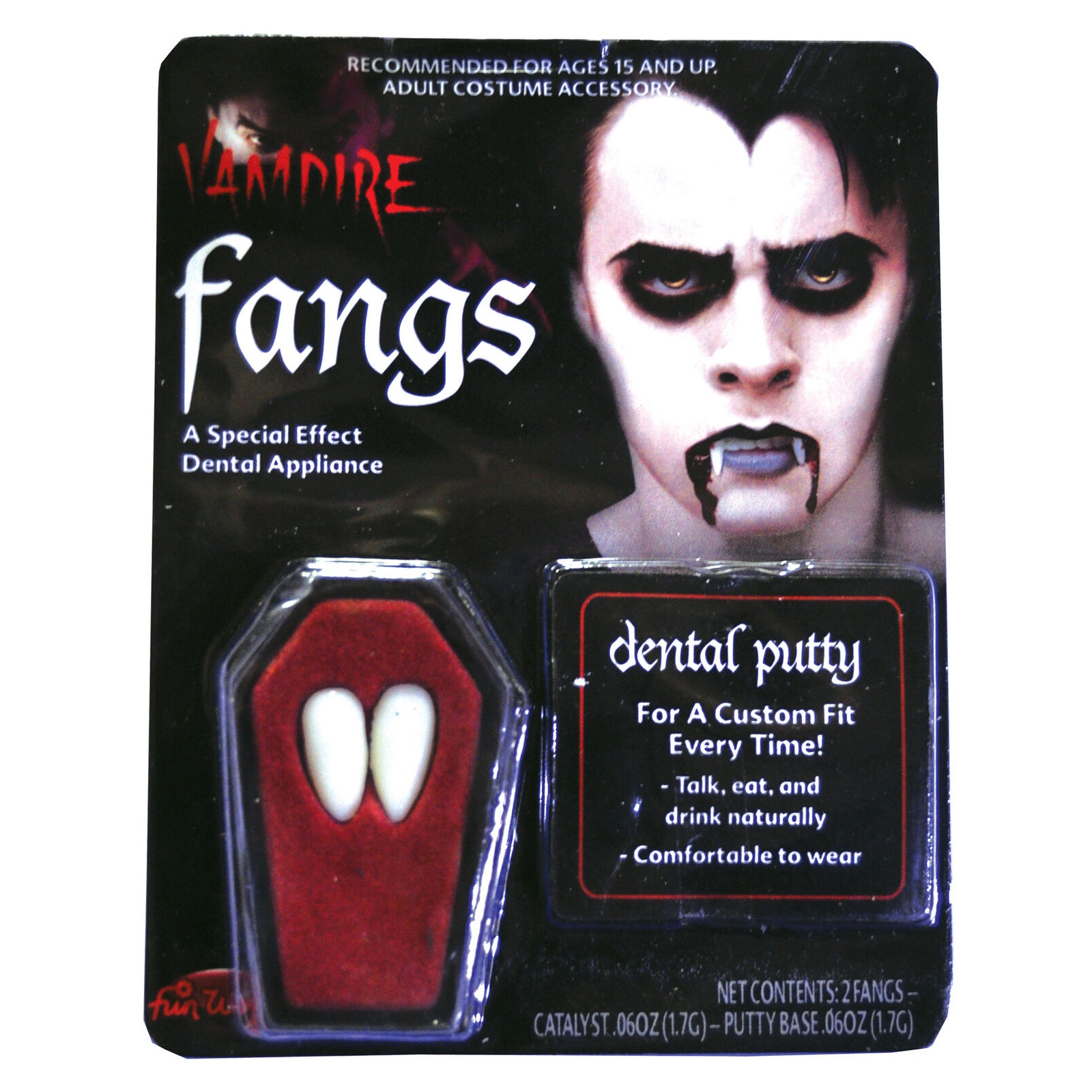 Vampire Fangs Teeth Adult Costume Accessory