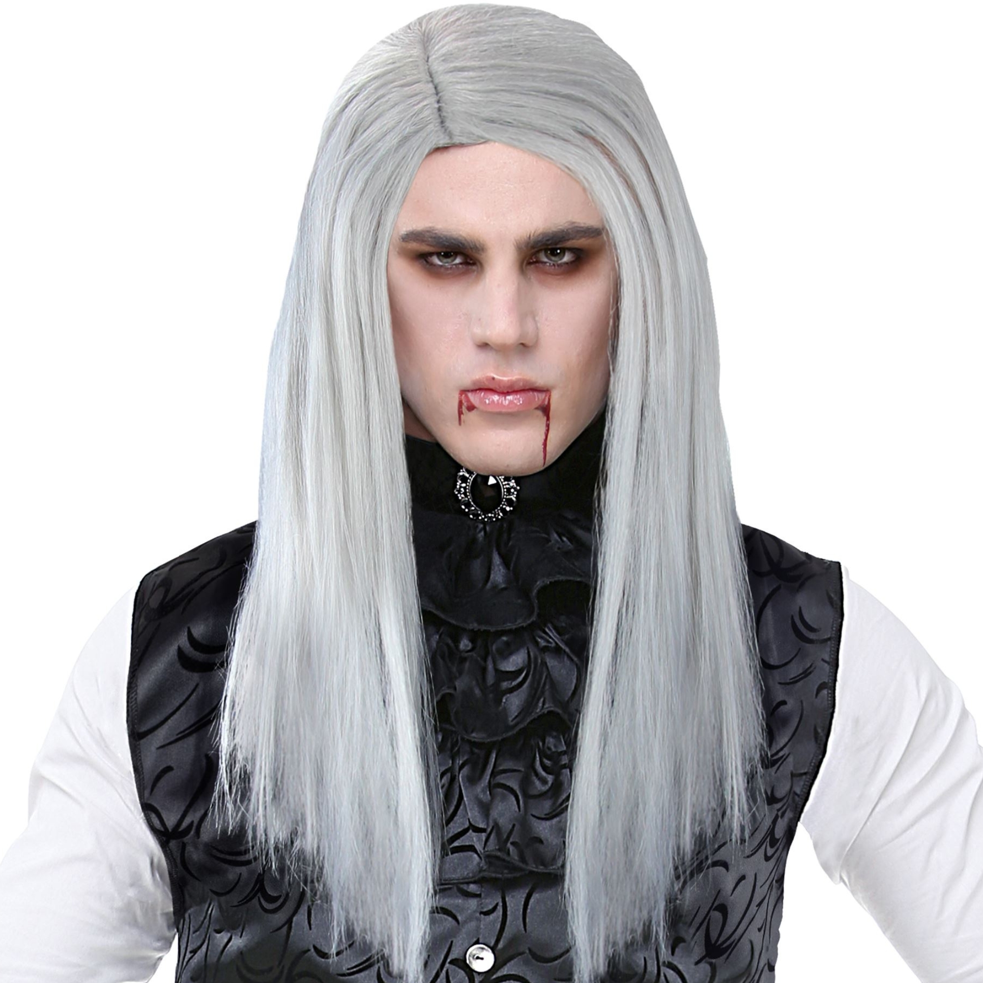 Adult Long Grey Vampire Wig