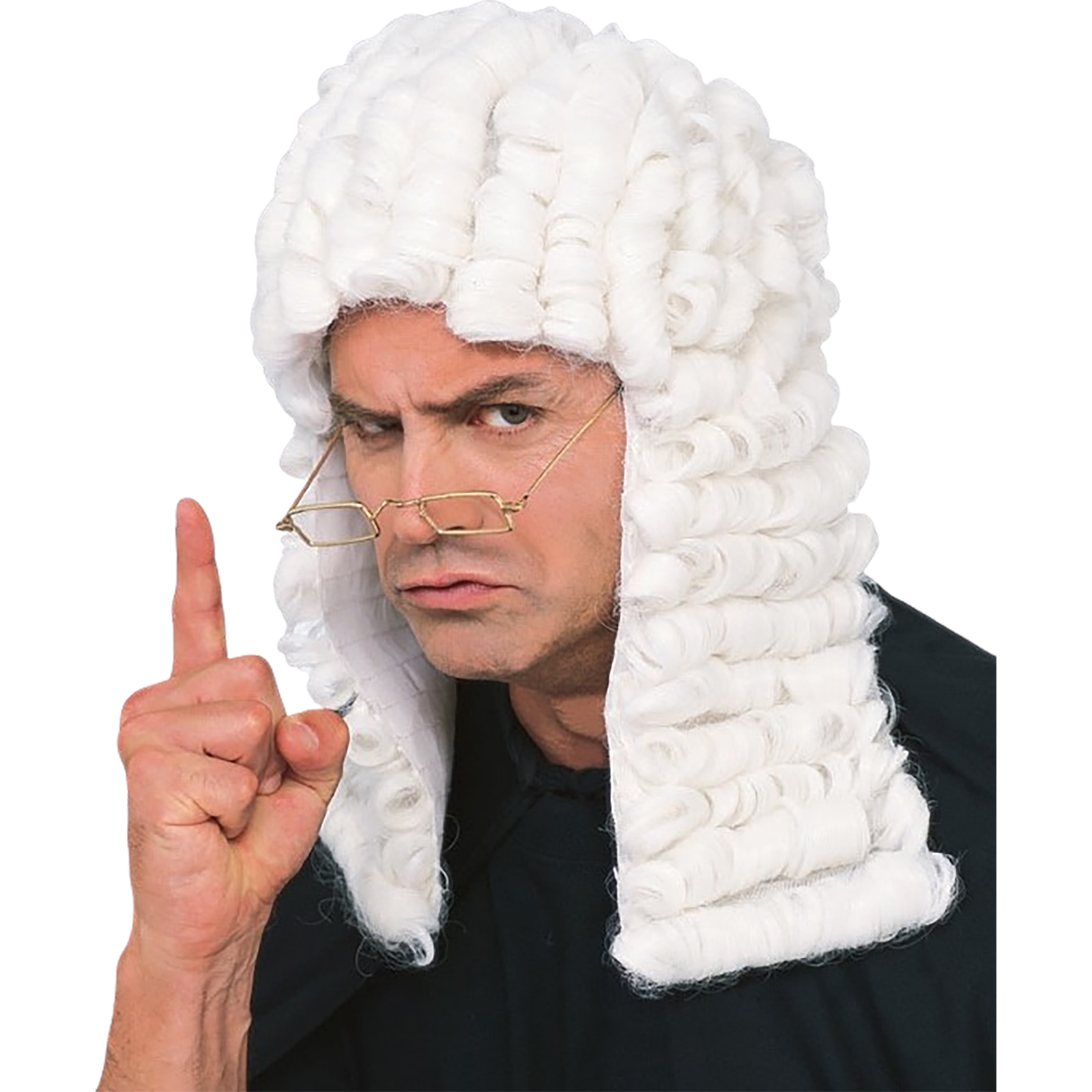 Adult White Judge Wig 