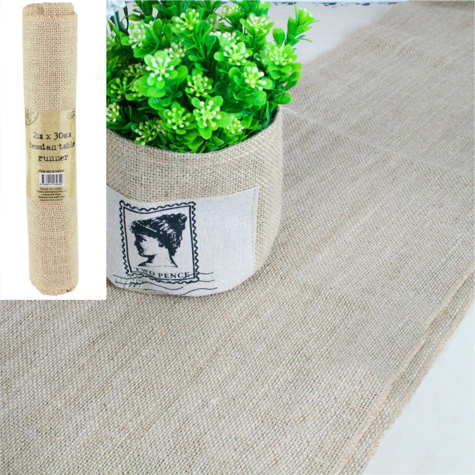 Hessian Table Runner 2m x 30cm