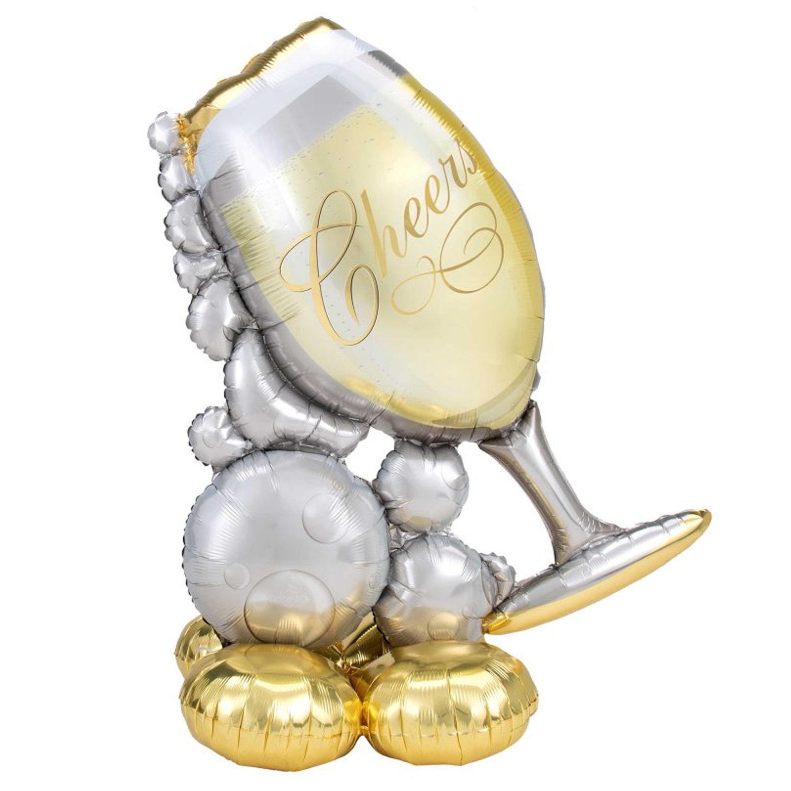 AirLoonz Bubbly Wine Glass Air Fill Balloon 129cm