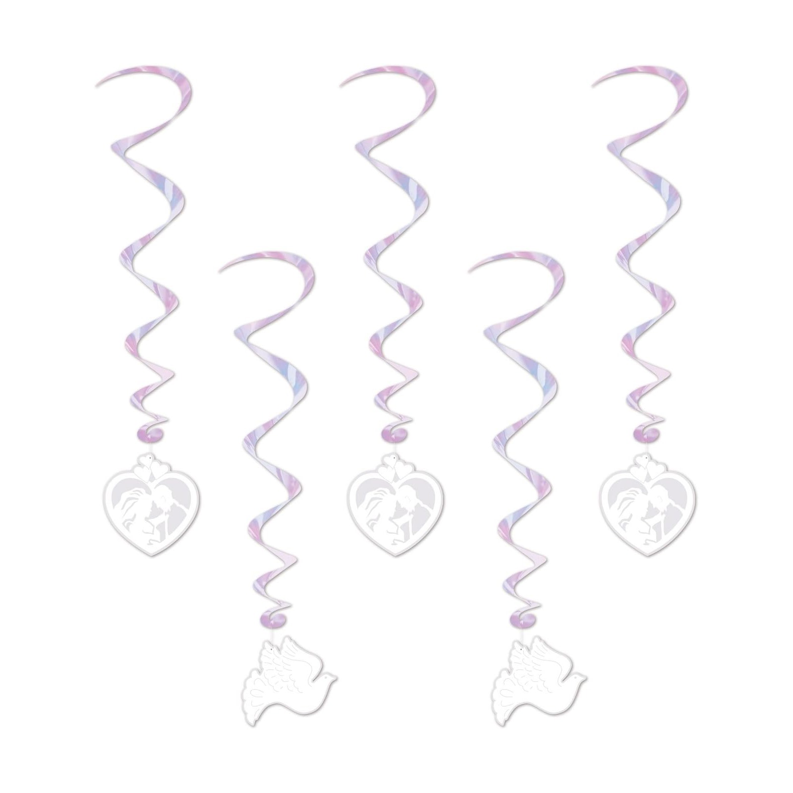 Wedding Swirl Decorations (Pack of 5) 