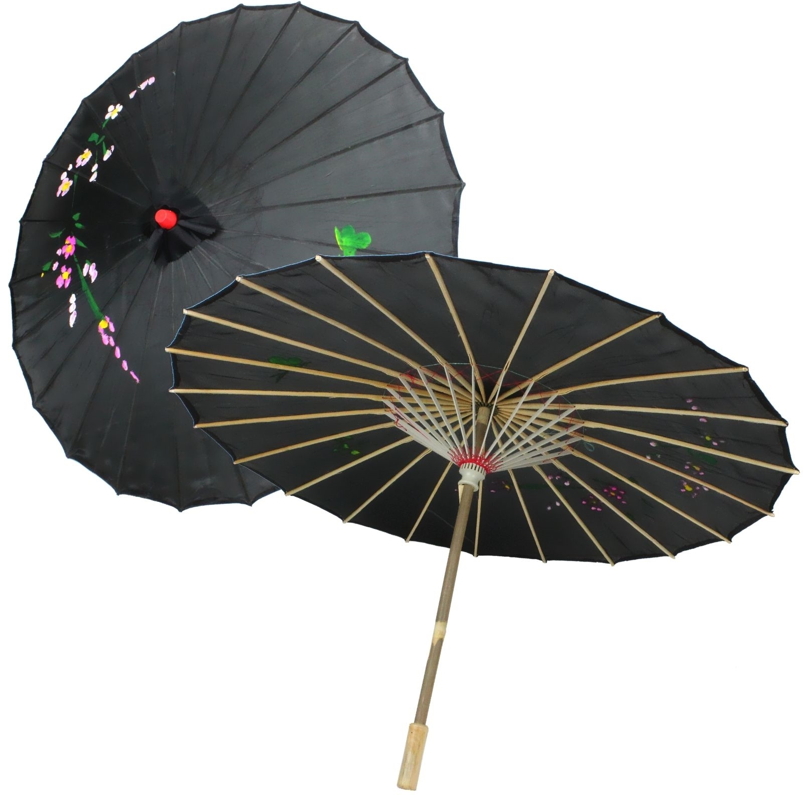 Large Black Paper Parasol