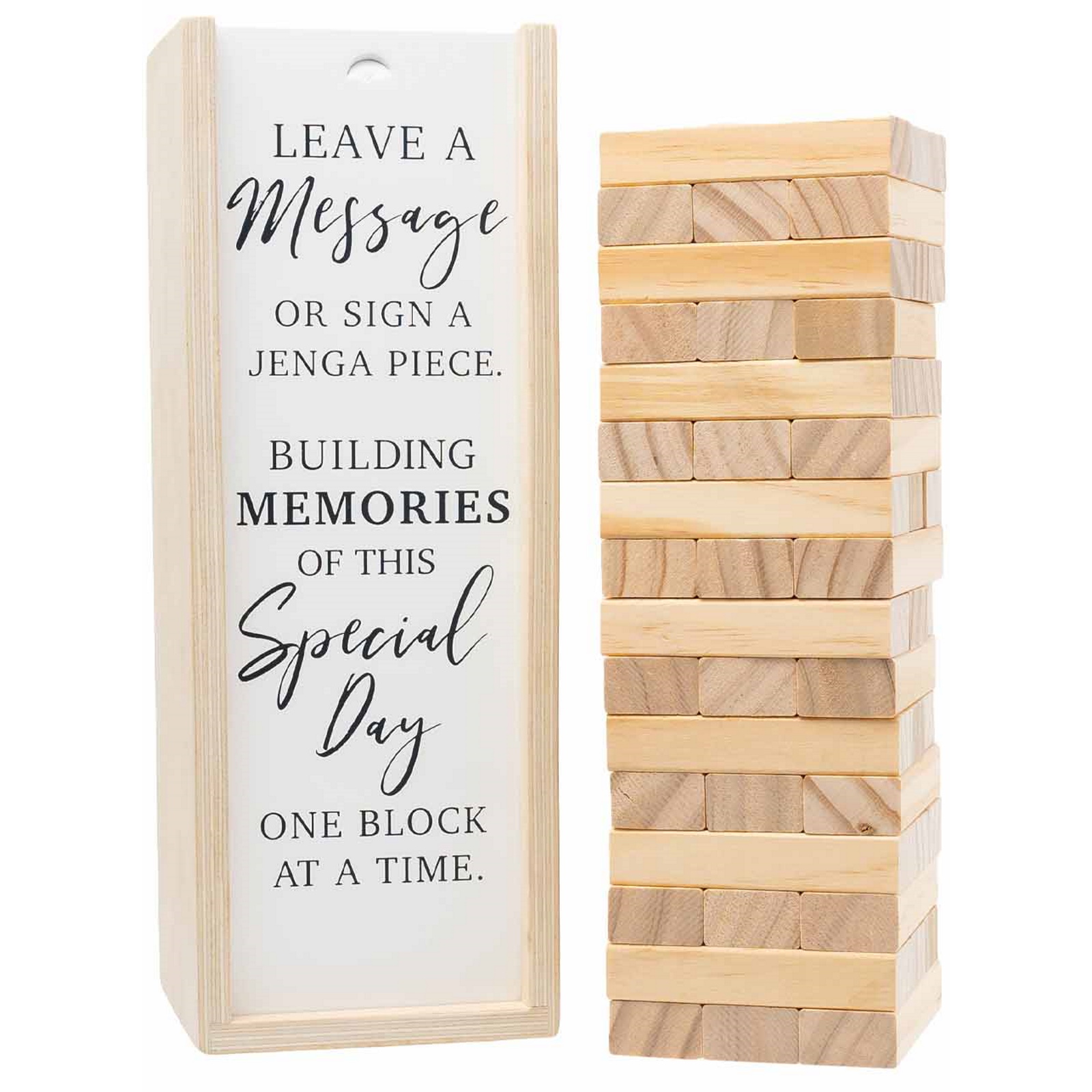 Splosh Wooden Wedding Signature Jenga