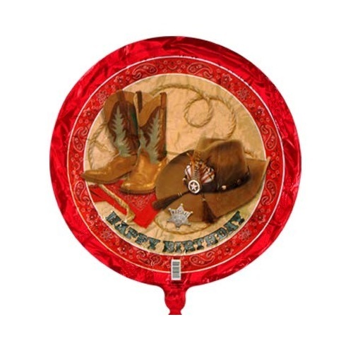 Western Cowboy Helium Balloon