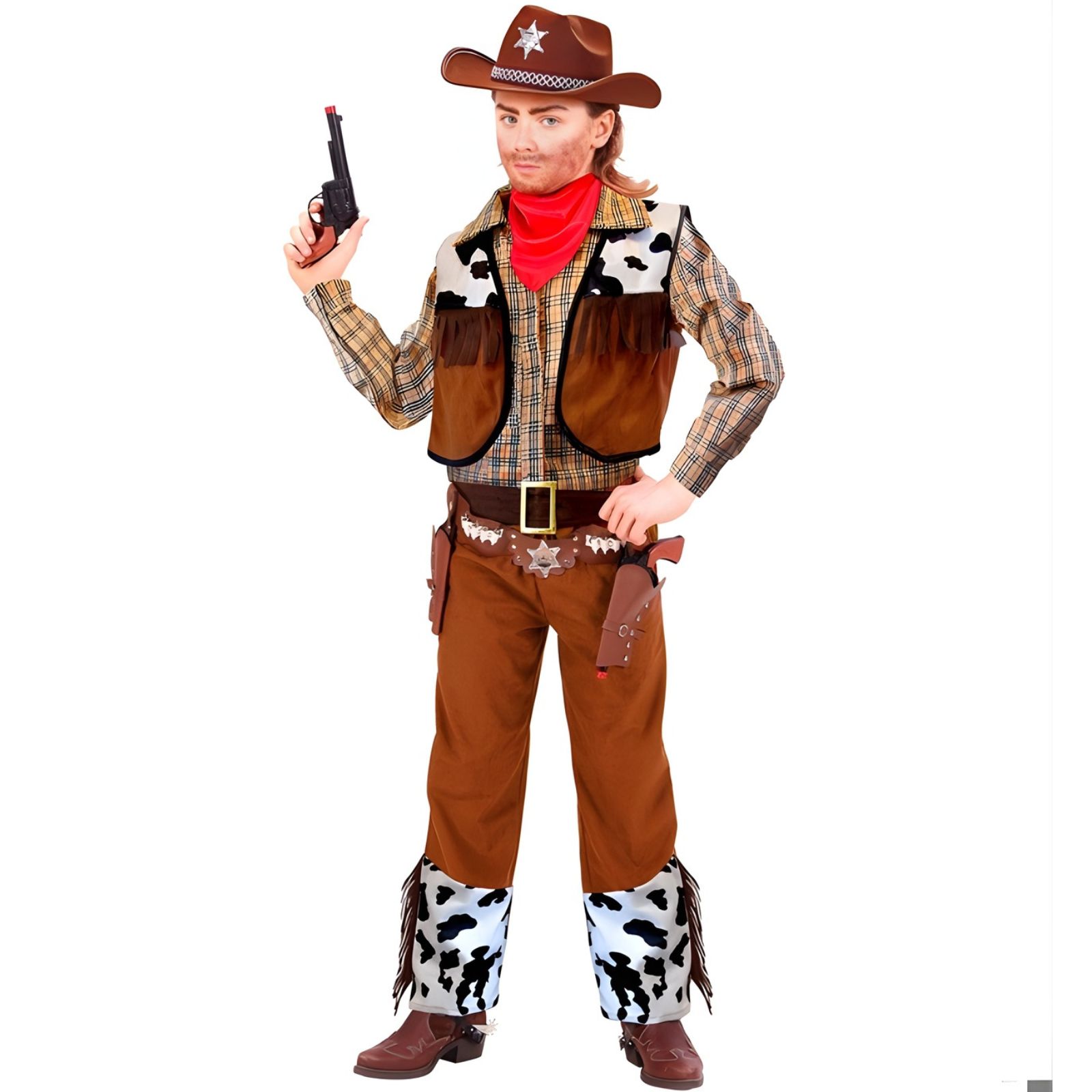 Kids Wild West Cowboy Costume 5-7 Years
