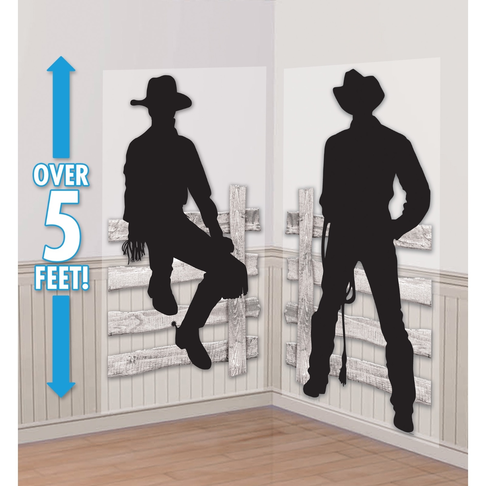 Rodeo Cowboys Scene Setter Wall Decorating Kit