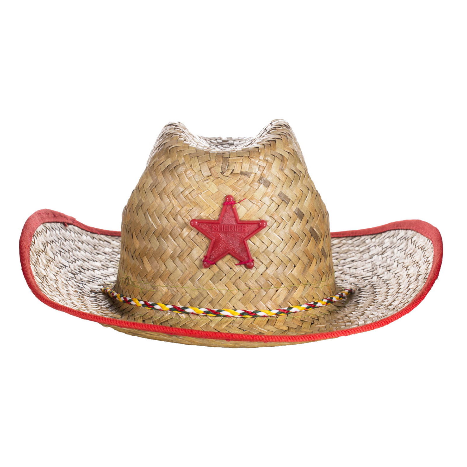 Cowboy Straw Hat (Red)
