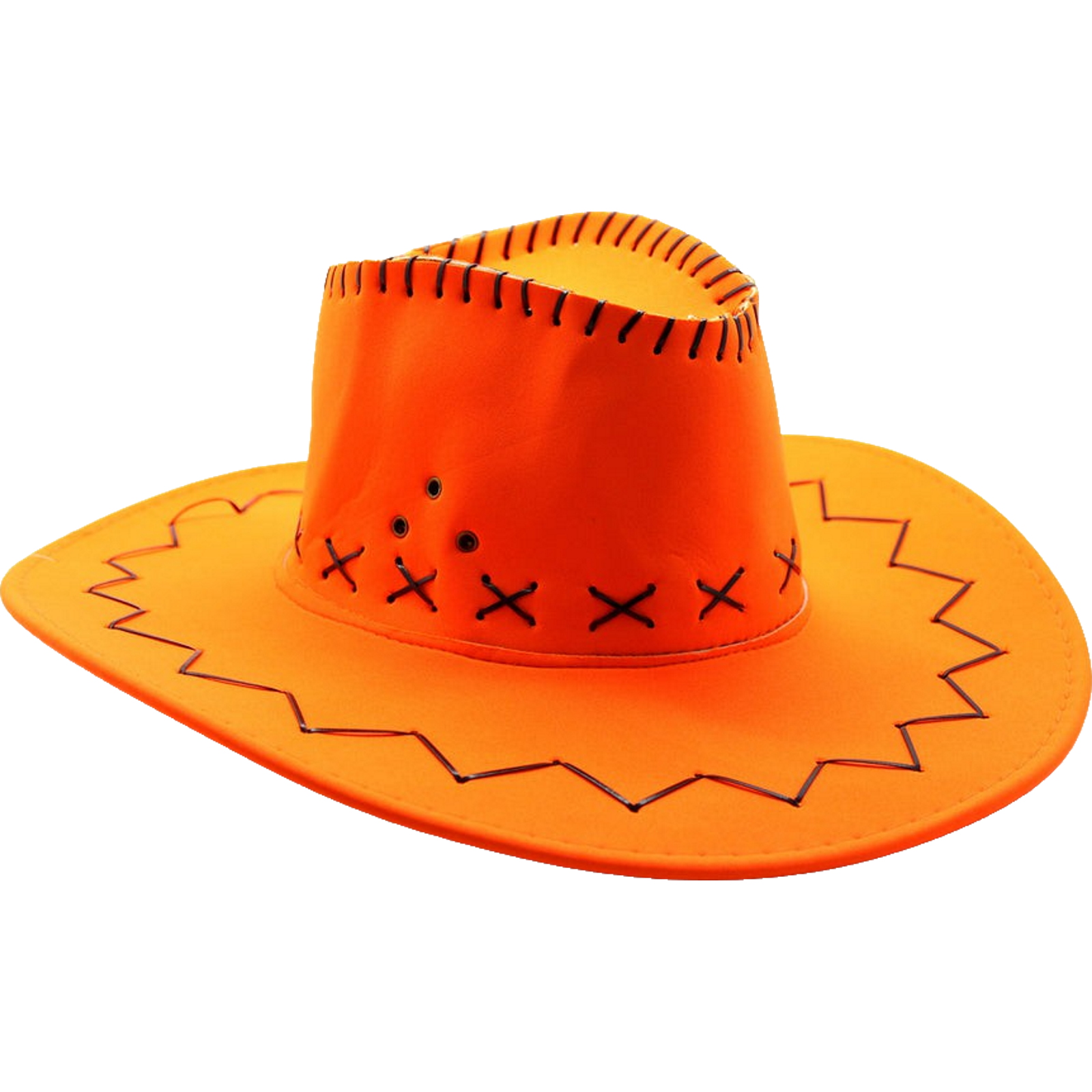 Adult Fluro Orange Outback Cowboy Hat