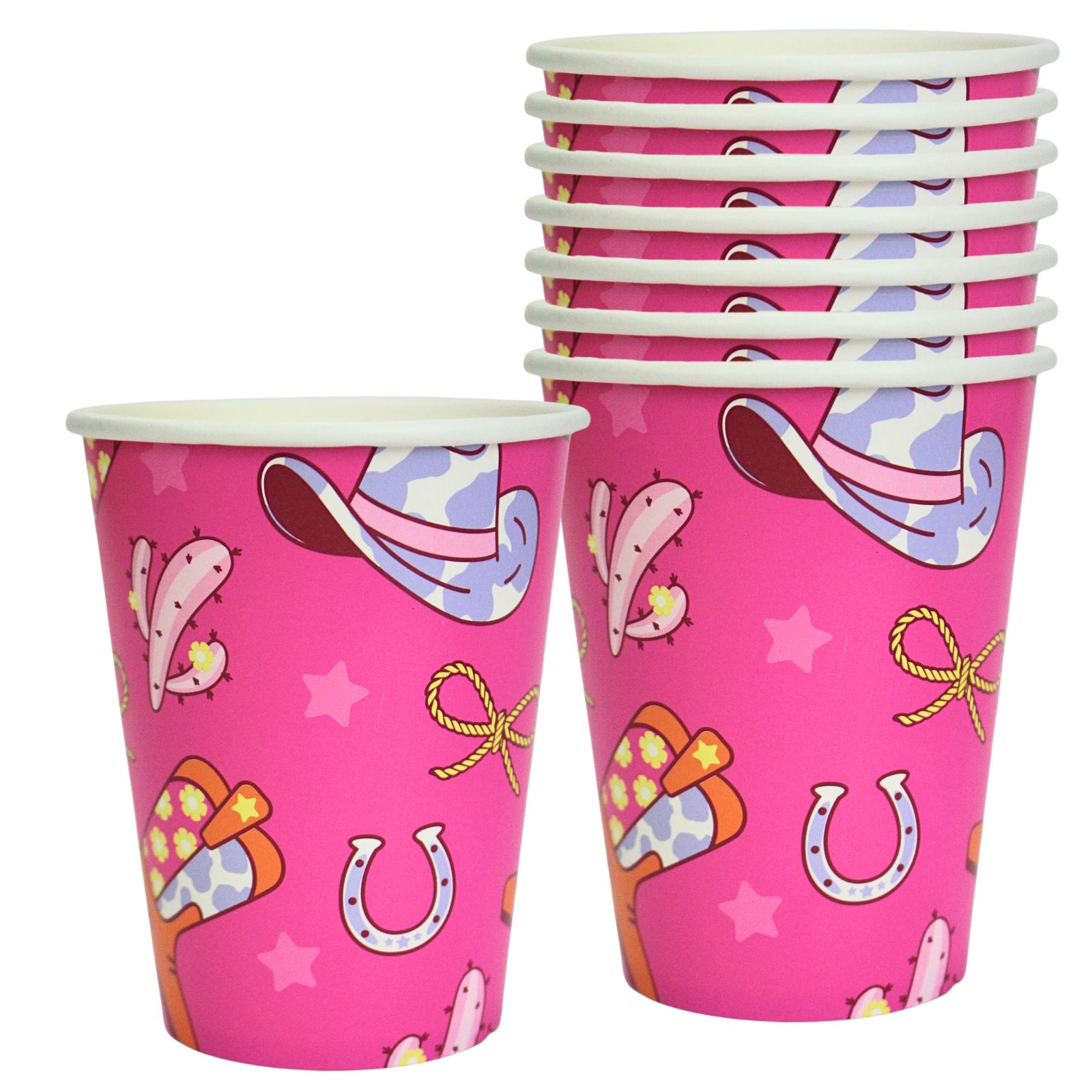 Boots and Bows Paper Cups (Pack of 8)