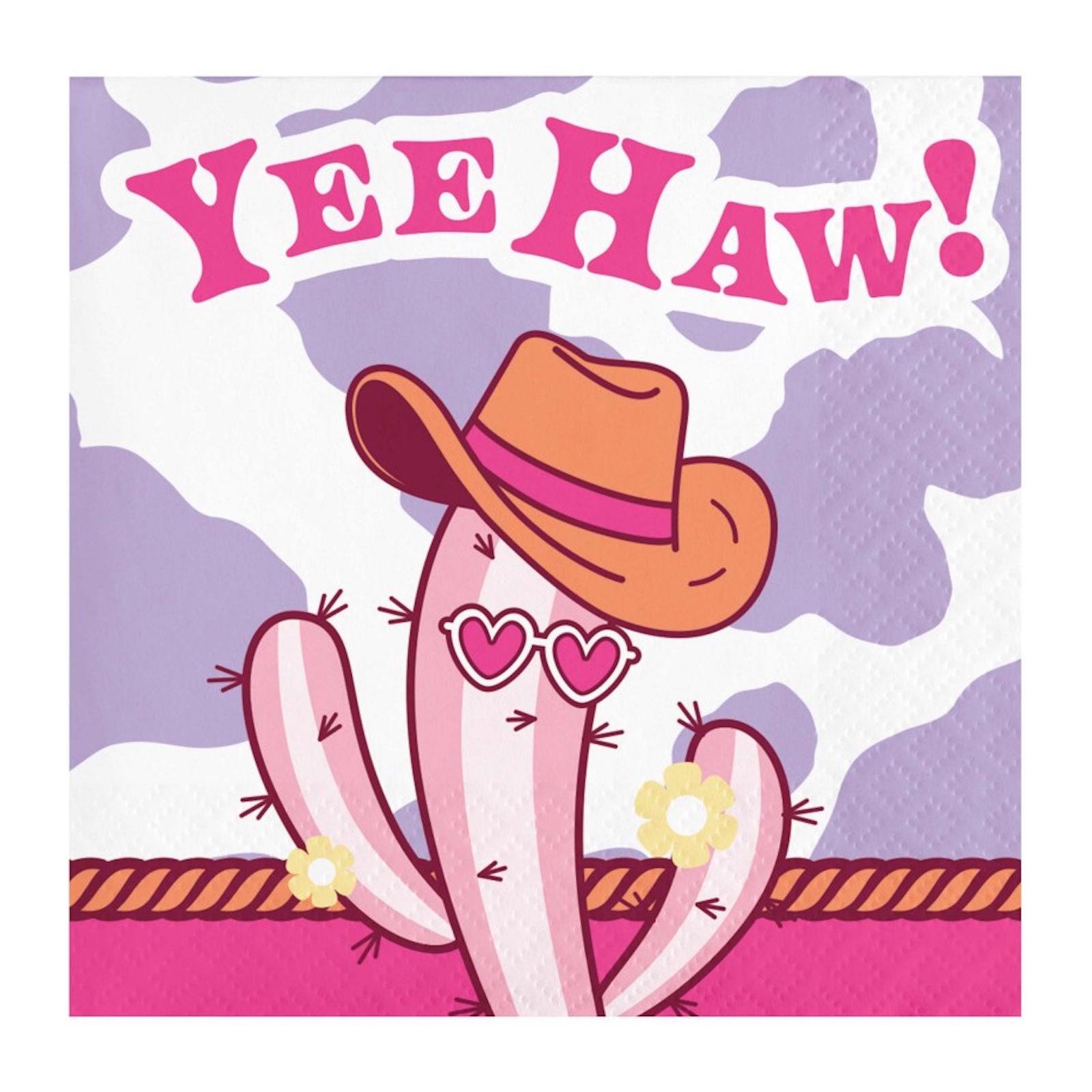 Boots and Bows Small Napkins / Serviettes (Pack of 16)