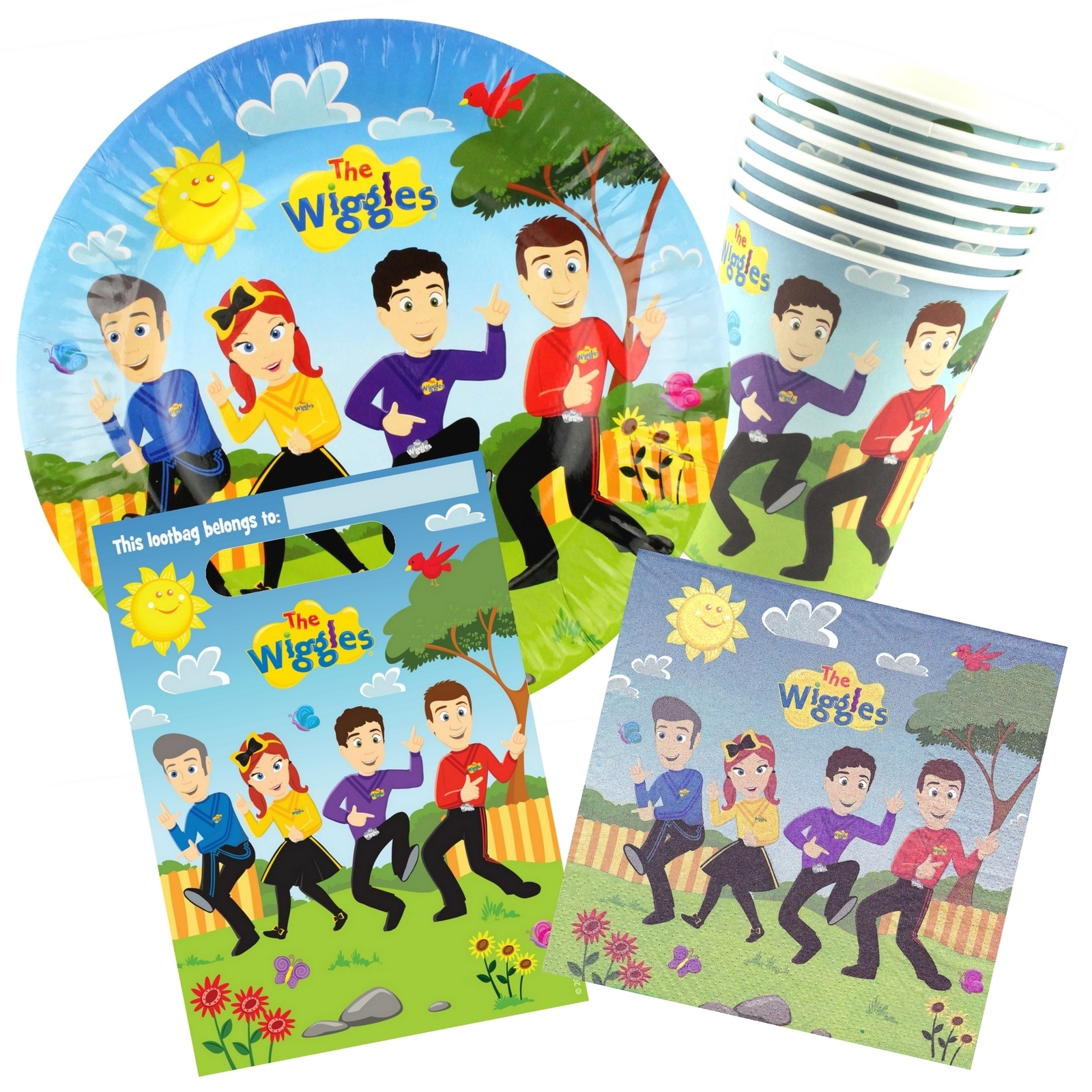 The Wiggles 40 Piece Party Pack (For 8 Guests)