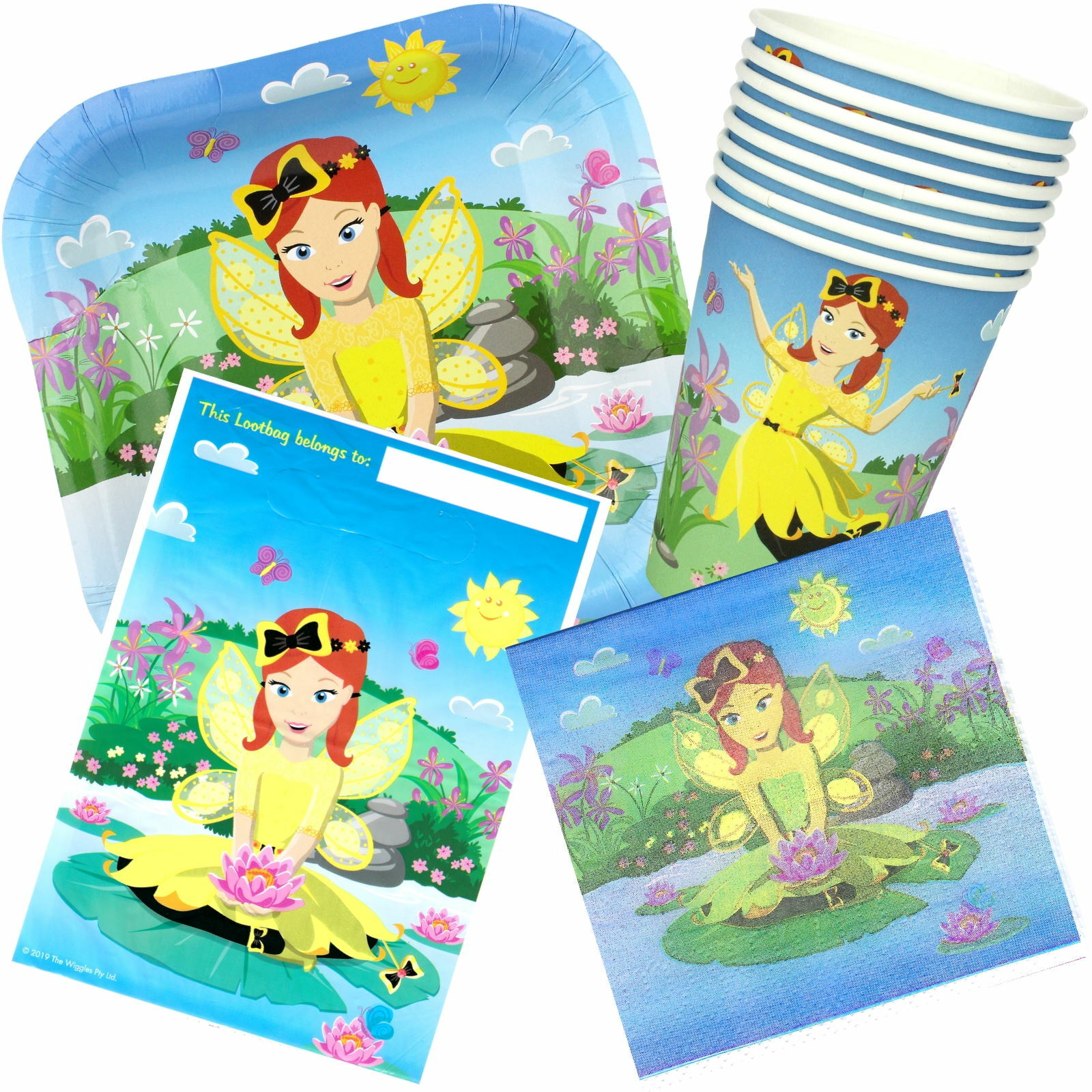 The Wiggles Emma 40 Piece Party Starter Set (For 8 Guests)