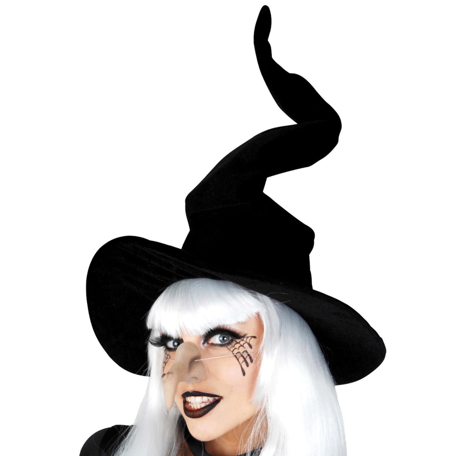 Adult Black Wired Witch Hat