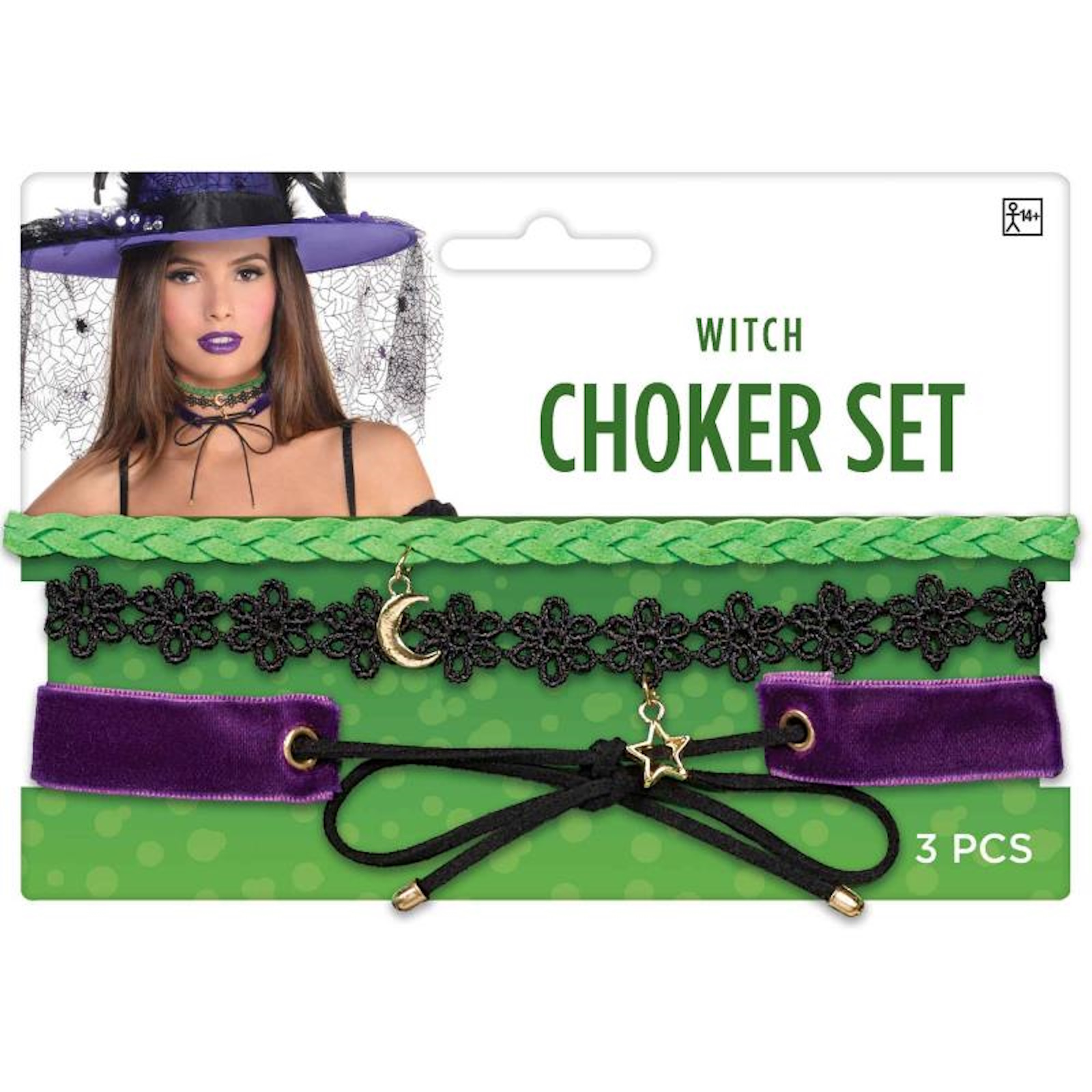 Witch Choker Necklace Set Adult Costume Accessory