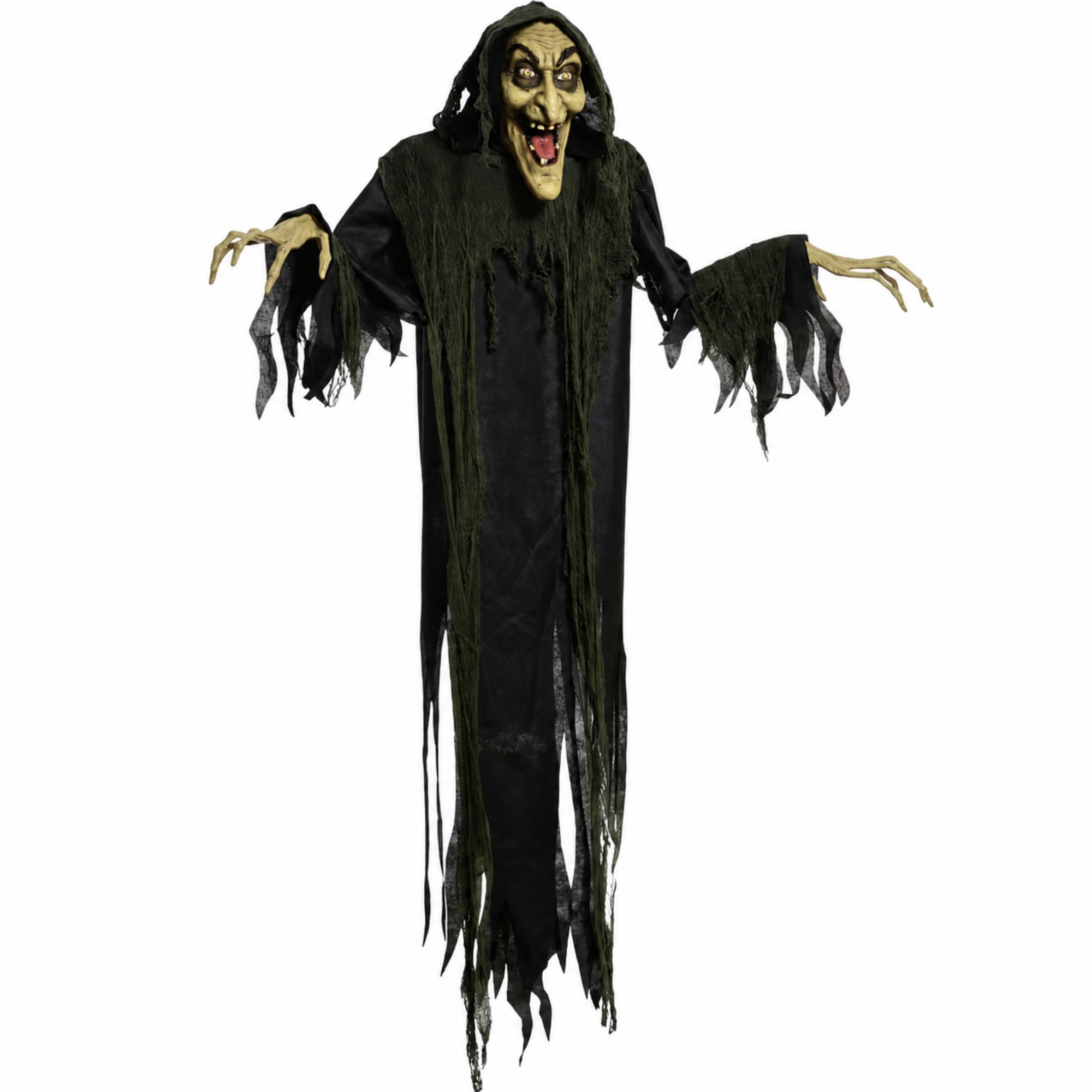 Animated Hanging Witch Decoration 183cm