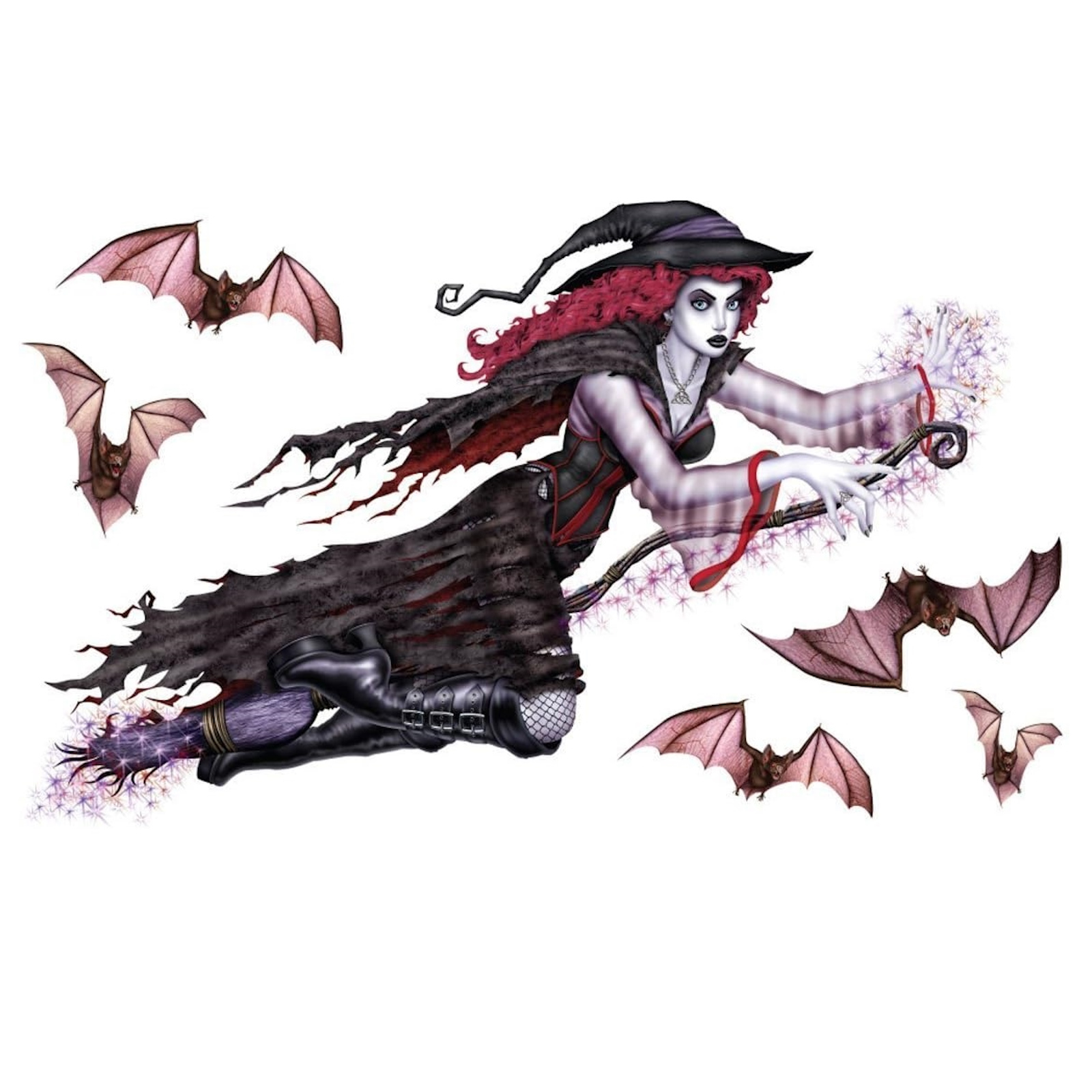 Insta Theme Gothic Witch Peel and Place (6 Pieces)