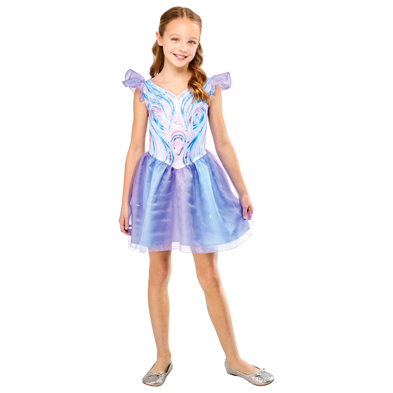 Wicked Glinda Periwinkle Deluxe Girls Costume 6-8 Years