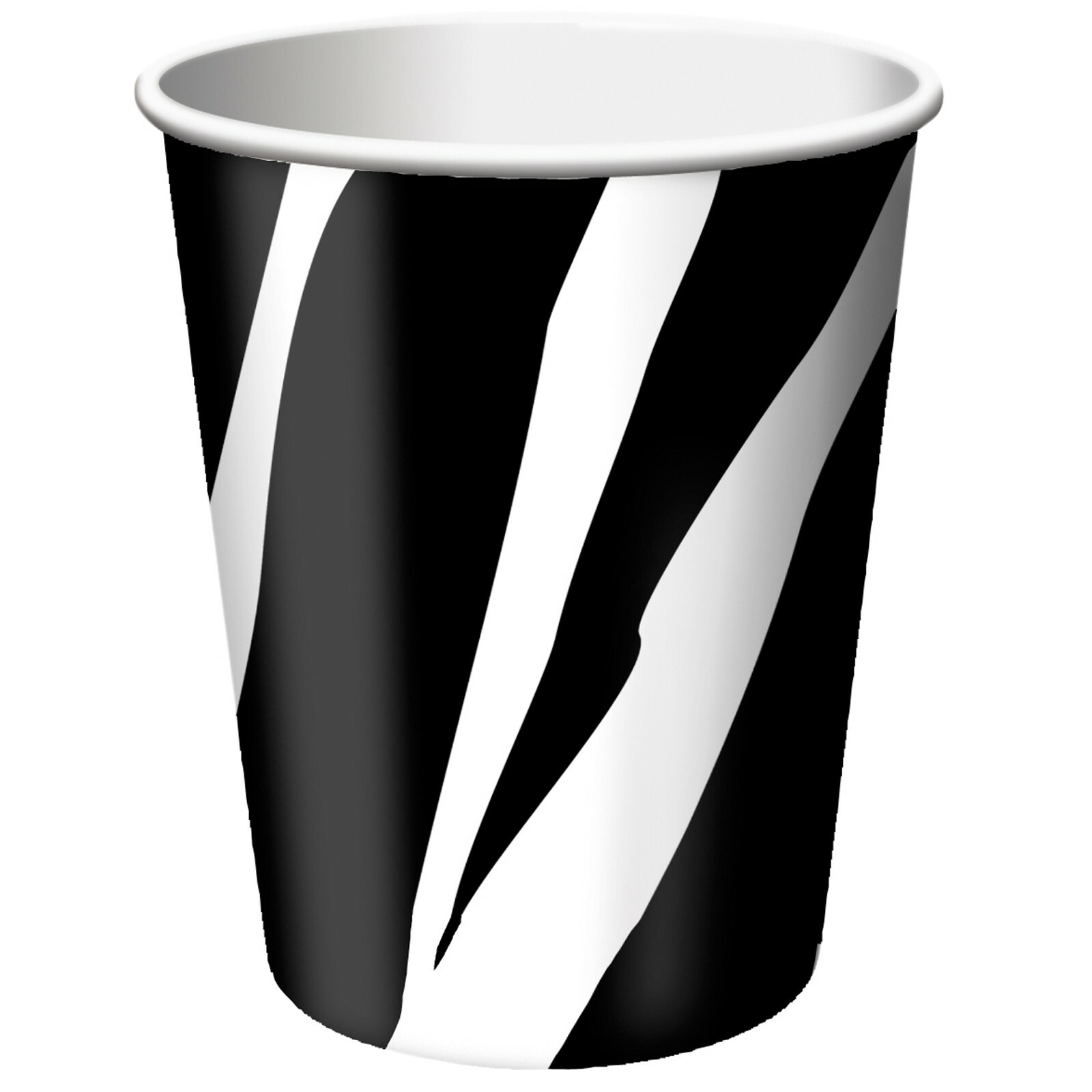 Zebra Print Paper Cups (Pack of 8)